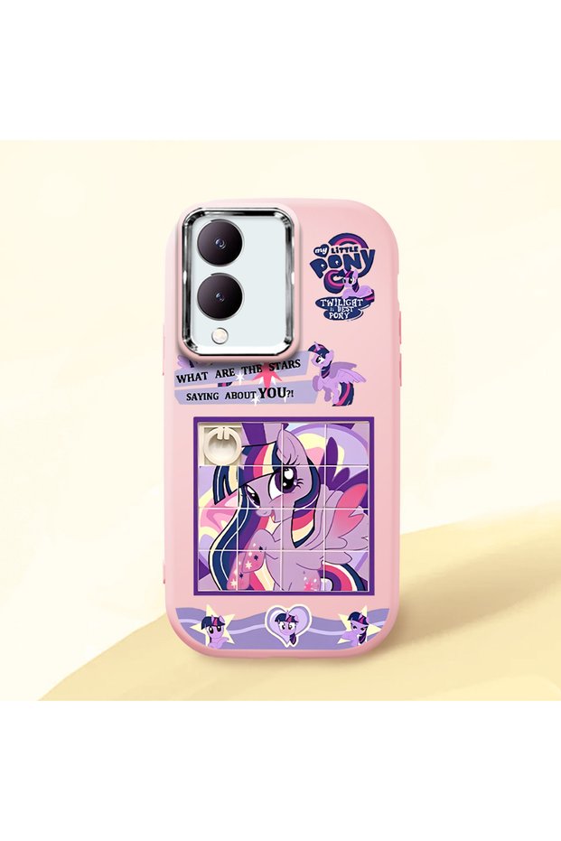 Vivo Y28 4g Compatible Shock-Absorbing Camera Protected Pink Silicone Case