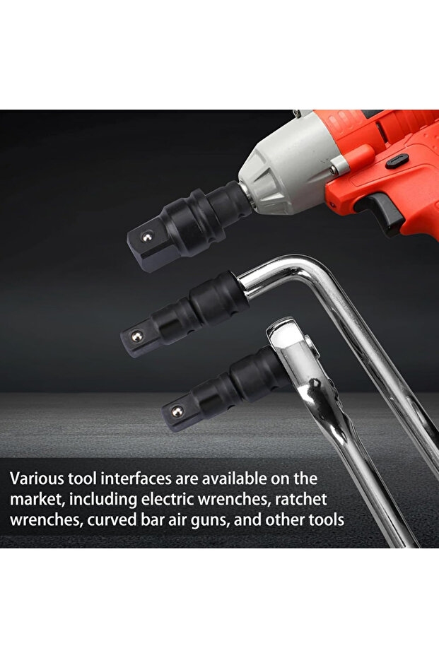 4pcs Impact Socket Adapter 1/4" 3/8" 1/2" Impact Driver Conversions Conversion Socket Reducer Loc... - 5