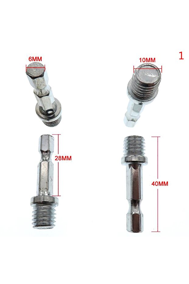 1pc M10 1Pcs New 10/14mm 1/4 Hexagon Connecting Rod Adapter Drill Chuck M10 M14 Polishing Disc Conne