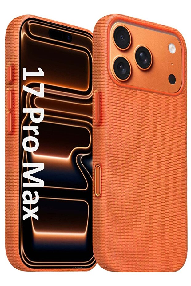 iPhone 17 Pro Max Tech Woven Protective Case – Lightweight Slim Fit with Enhanced Grip - Cosmic Orange
