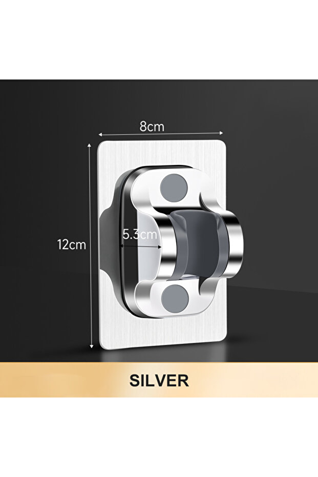 SLIVER Showerhead Holder Bracket Wall Mounted Punch Free Household Adjustable Shower Self Adhesive B