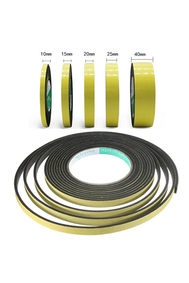 10mm 5mm 2M 2M Self-Adhesive EVA Foam Seal Strip 5-40mm Width Sponge Gasket for Anti-Collision & Wat