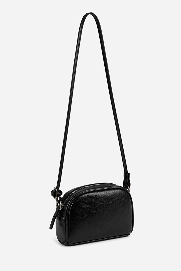 Mini Basic Çapraz Askılı Çanta Siyah - 6