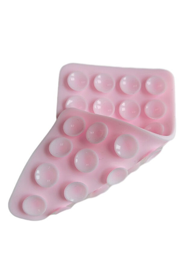 Light pink Backed Adhesive Sucker Pad For Fixed Pad Double Side Silicone Suction Pad For Mobile Phon