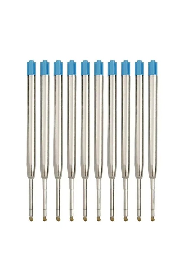 10pcs blue 10/20/30/50pcs L:3.9 In Ballpoint Pen Refills for Parker Pens Medium Point blue Black Ink