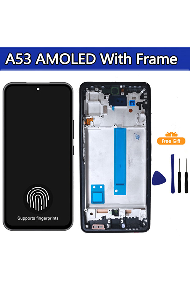 AMOLED Black Frame AMOLED Display For A53 5G A536 LCD Display Touch Screen Digitizer Assembly For