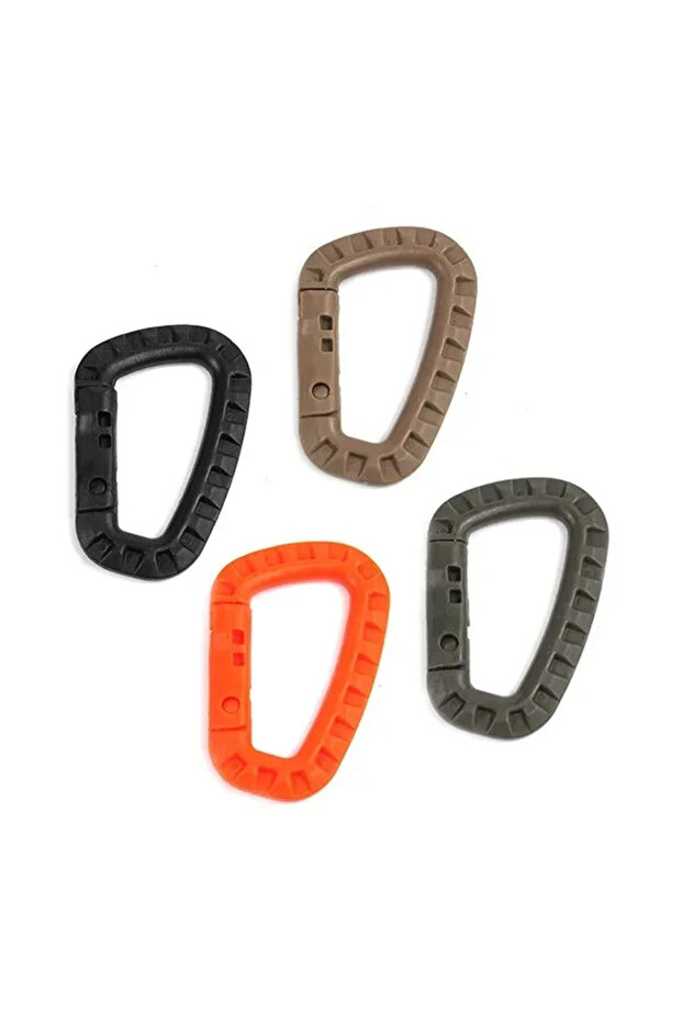 4Pcs Mixed color 1/2/3/4/6pcs Tactical Carabiner Carabina Karabiner Clip Plastic Cadet Hiking Campin