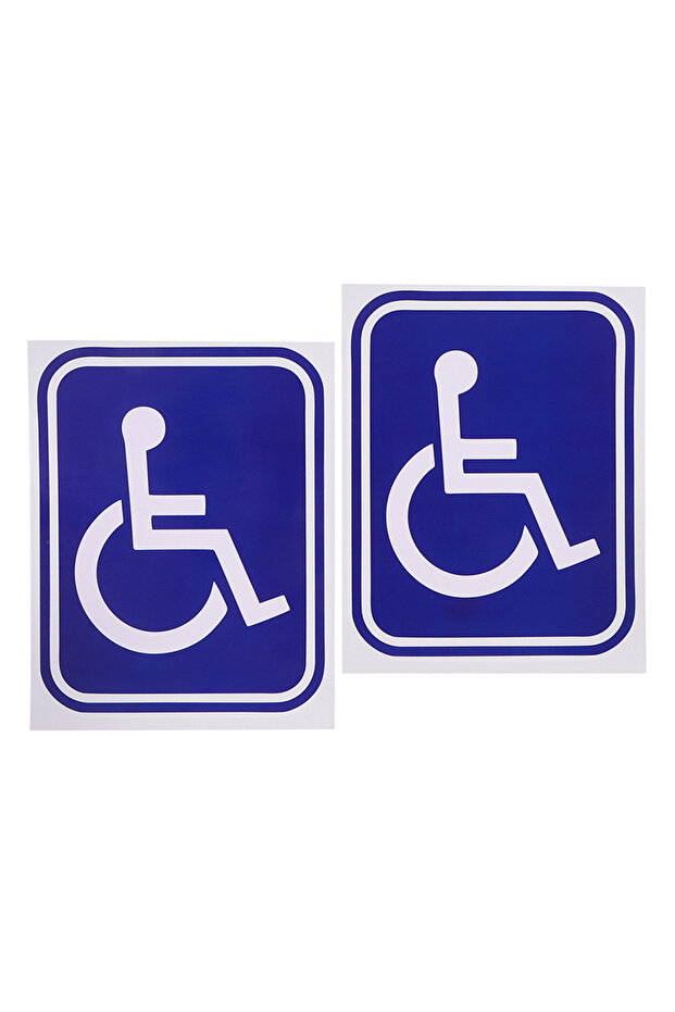 A7 【F】2PCS Disabled Wheelchair Handicap Car Stickers For Auto Window Rear Windshield Bumper Trunk Un