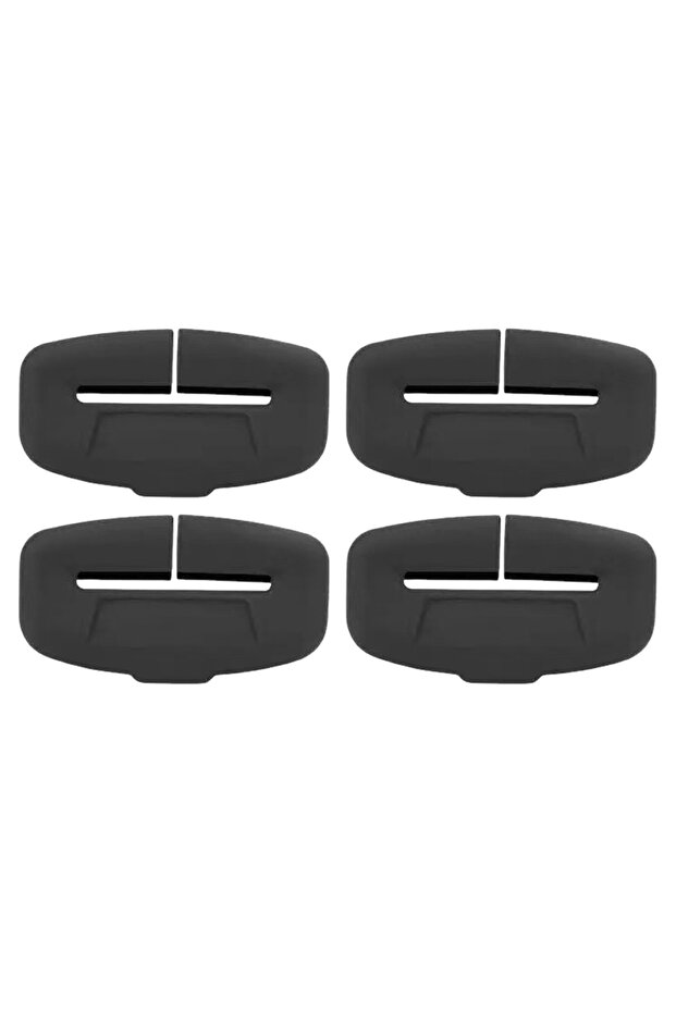 4PCS Car seat belt insertion protective cover card head silent dustproof silicone cover scratch resi