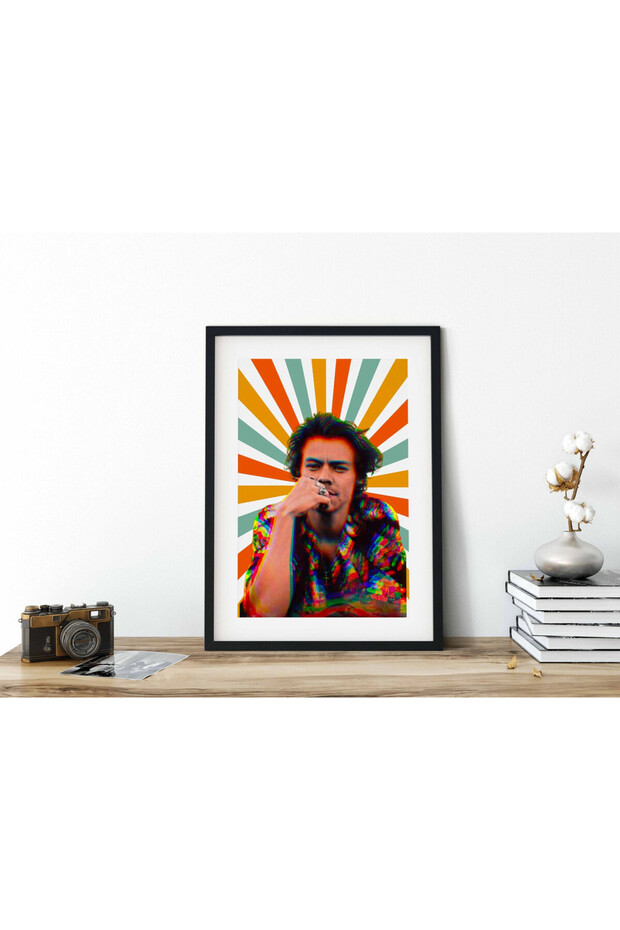 Harry Styles Art Poster with Frame 30x40cm