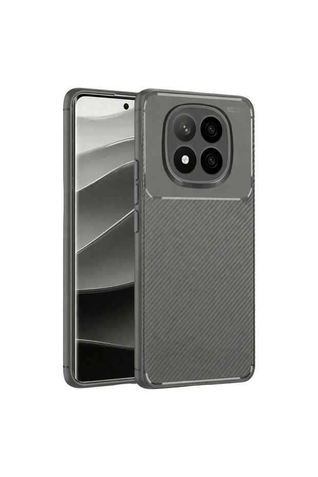 Xiaomi Redmi Note 14 Pro Plus Case Auto Focus Carbon Cover - Gray