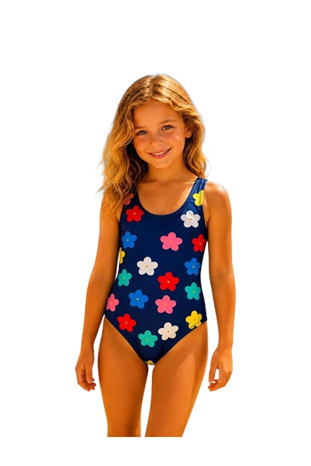 (2-8 Years Old) Girls' Printed Swimsuit