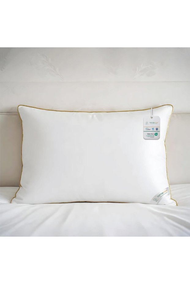 ® Elegance Pillow 50X70 cm With Gold Cord Bed Pillows for Sleeping Hotel Luxury Standard Soft Fluffy Pillows Pack of 1