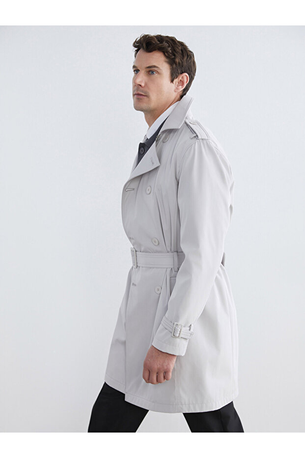 Southblue Standard Fit Jacket Collar Gabardine Men's Trench Coat