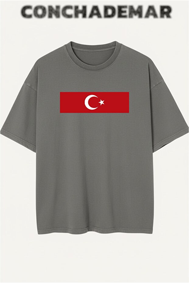 Turkey National Teams Printed Premium Oversize Cotton T-Shirt
