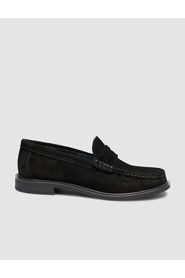 Romavin Black Genuine Calf Leather Women's Loafer Shoes