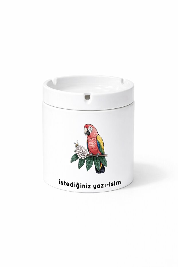 Animal Cockatiel Double-Sided Printed Ash Tray Ashtray Gift