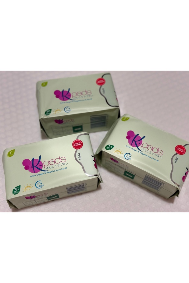 K-Pads Panty Liner, Active Oxygen & Negative Ion & Far-IR, 30pcs