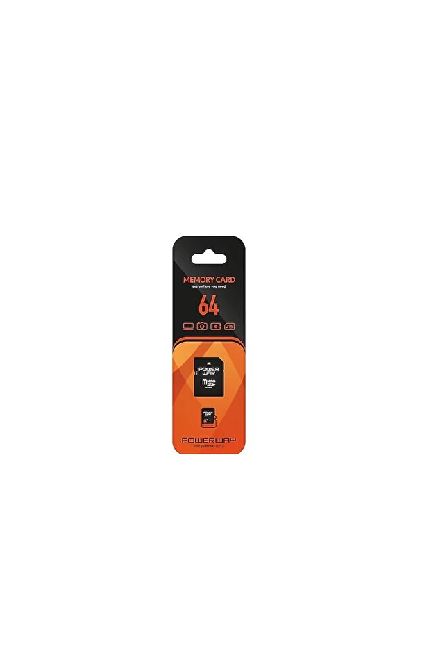 Powerway Pwr-64 64Gb Micro Sd (Class 10) Memory Card