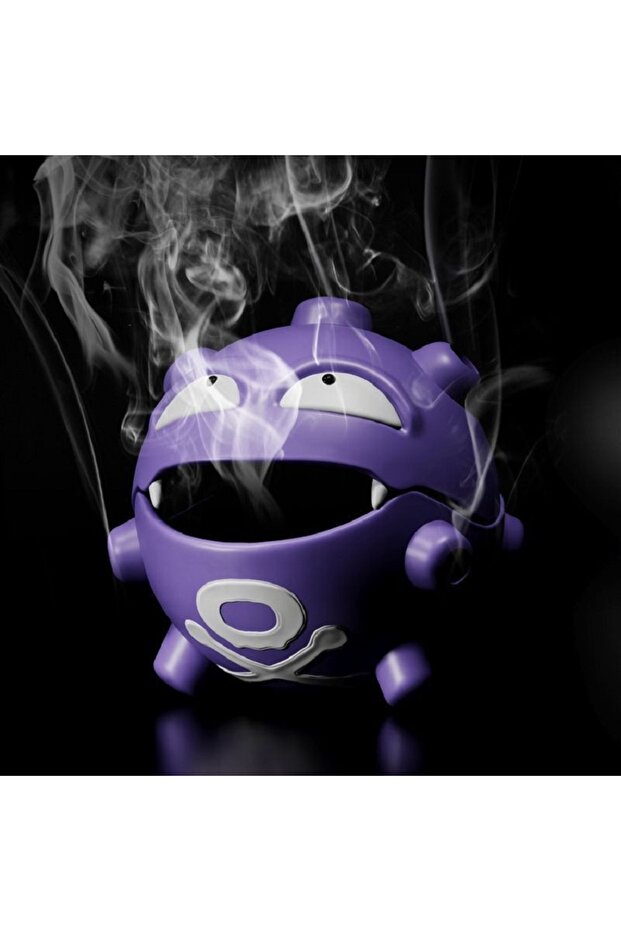 Bandai PURPLE Cartoon Koffing Incense Burner Mosquito Incense Plate Holder Desktop Decoration Creati