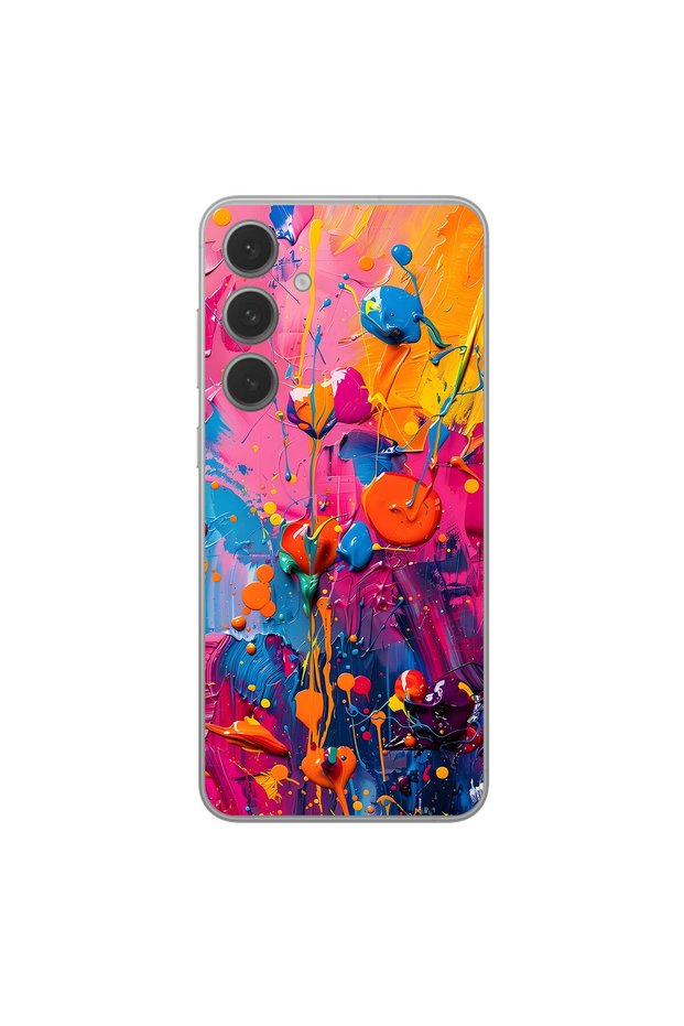 Samsung Galaxy S25 Fe Compatible Graffiti 3 Design Transparent Case