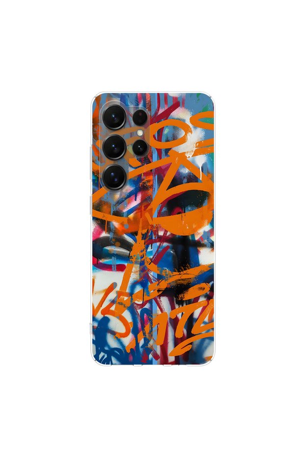 Samsung Galaxy S25 Ultra Compatible Graffiti 2 Design Transparent Case