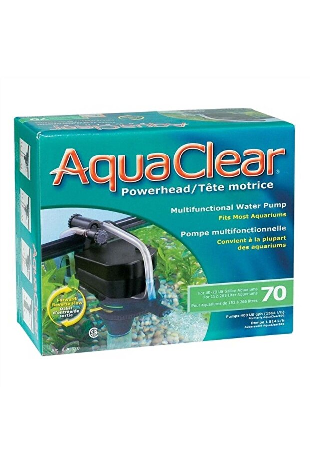 AquaClear 70 Power Head-V for 152-265 L Aquarium
