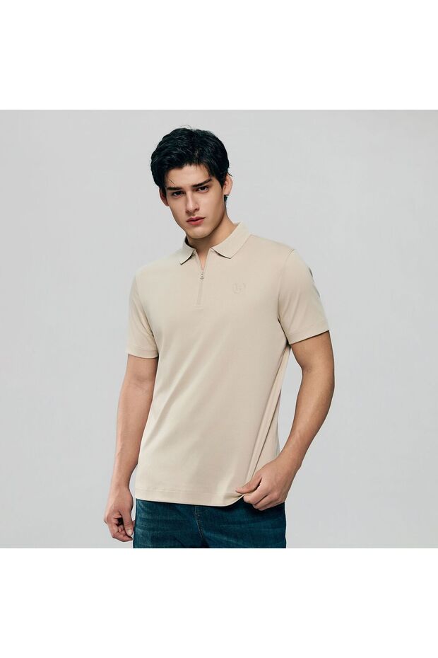 Men Regular Interlock Liquid Touch Polo