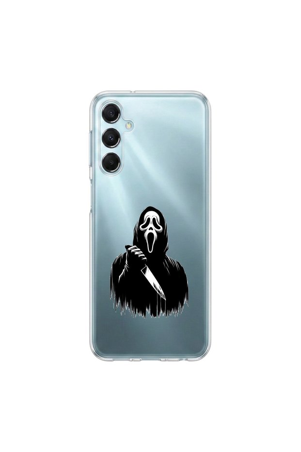 Samsung Galaxy M34 Compatible Horror 3 Design Transparent Case
