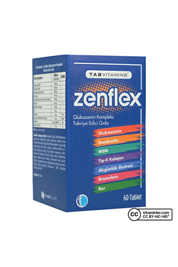 TabVitamins Zenflex Glukozamin 60 Tablet