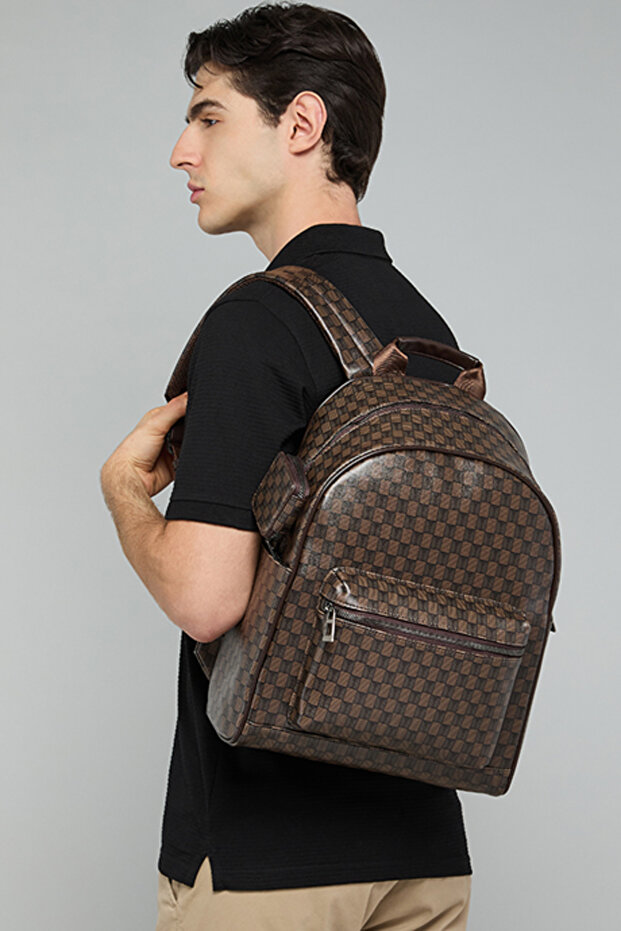 Checked Dome Backpack - 6