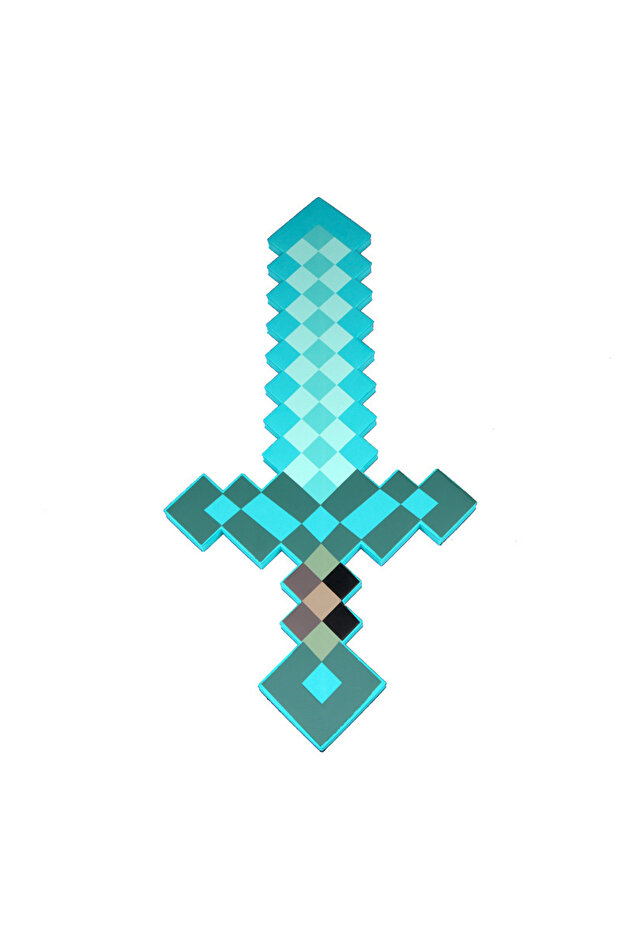 Blue Pixel Foam Sword Anime Game Inspired Cosplay Accessory