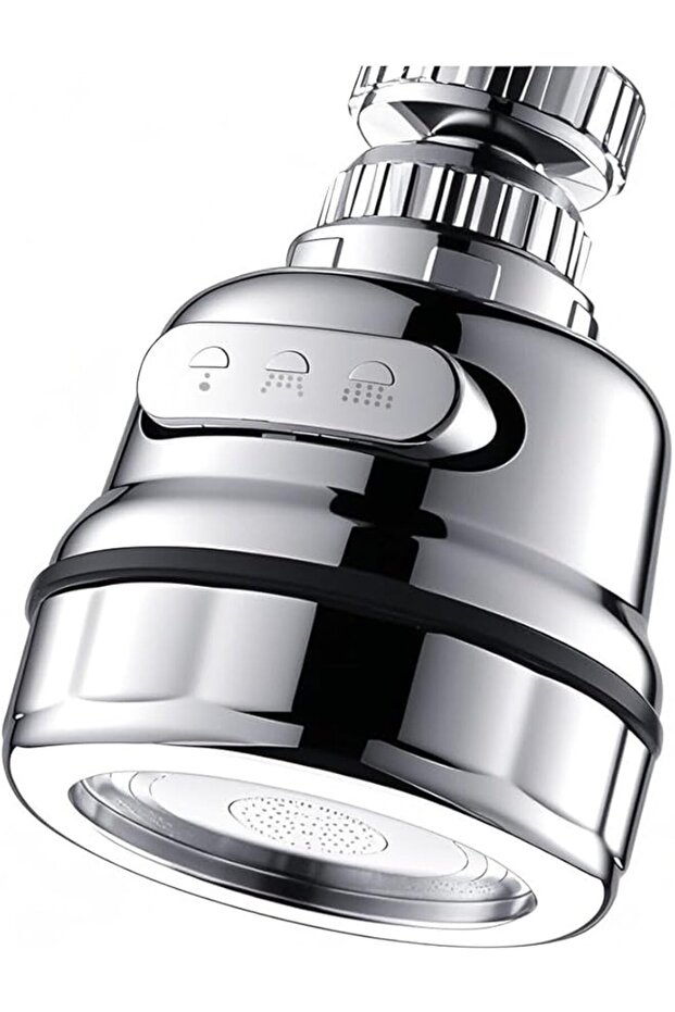 Kitchen Sink Aerator 360° Rotatable - Water Saving Faucet Sprayer Head Anti Splash, 3 Spray Modes