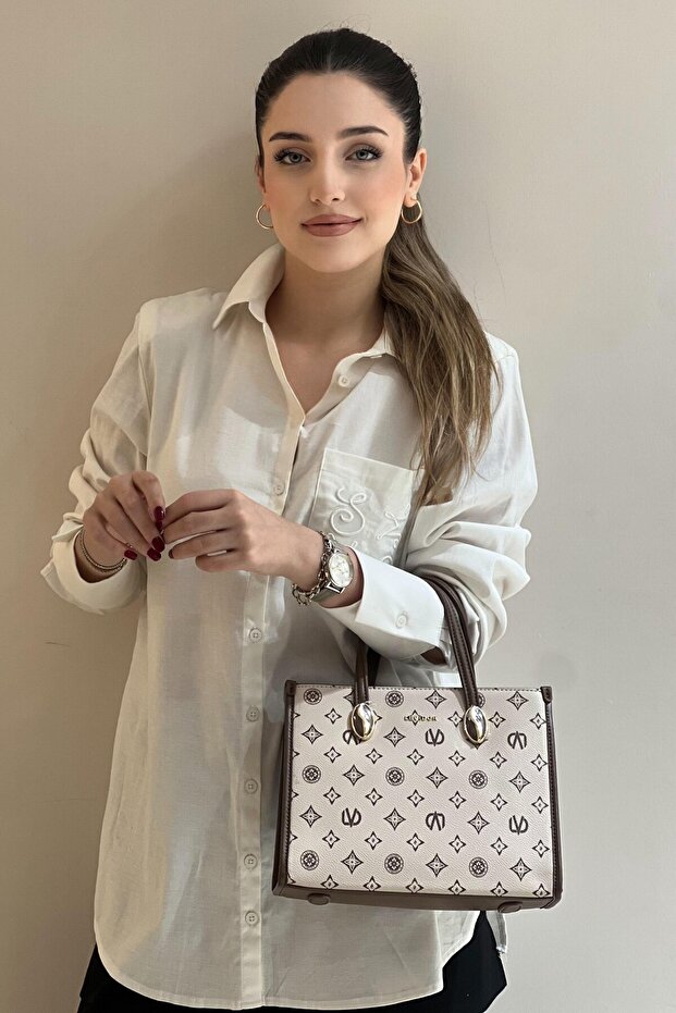 Lvd Printed Handheld Crossbody Bag