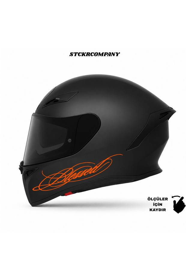 Blessed Text Sticker | Blessed Helmet Sticker | Helmet & Fairing Compatible Premium Sticker | Written Helmet Sticker