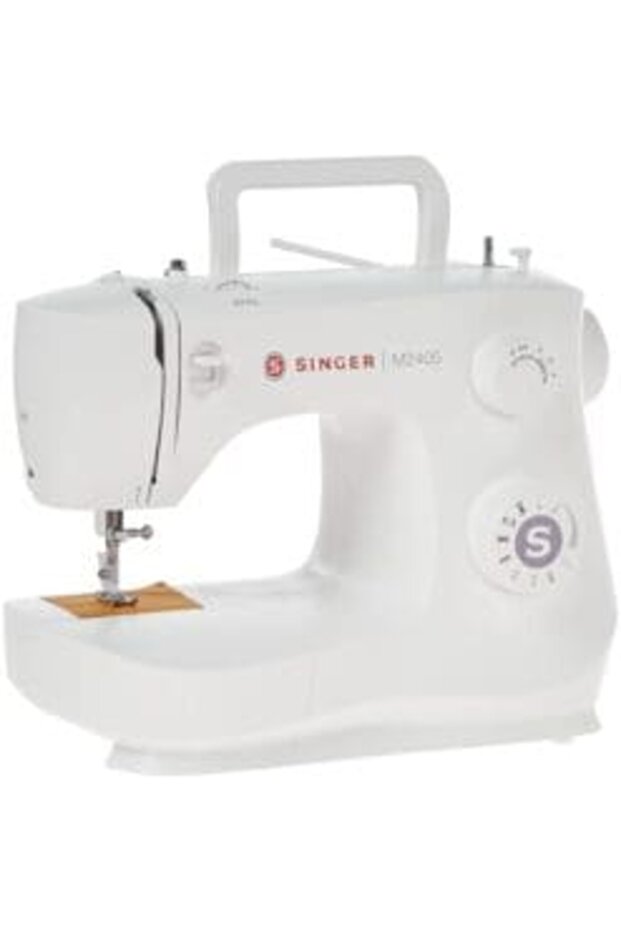 M 2405 Portable Sewing Machine, 8 Built-in Stitches, 4 Step Buttonhole, Foot Controller, Stitch Selection Dial, LED Light, Adjustable Stitch Length, Free Arm, Accessories Kit