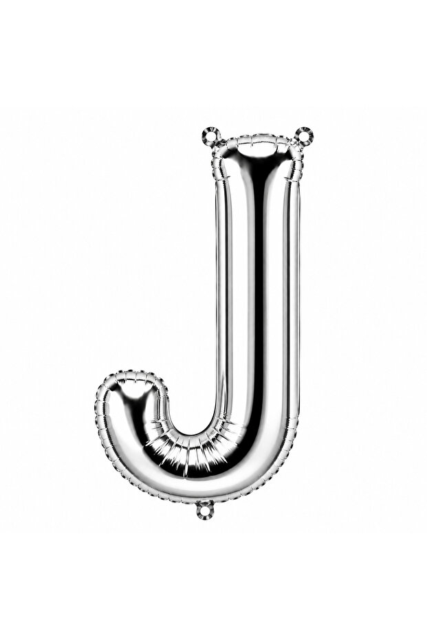 بالون فويل حرف J لون فضي (76 سم)