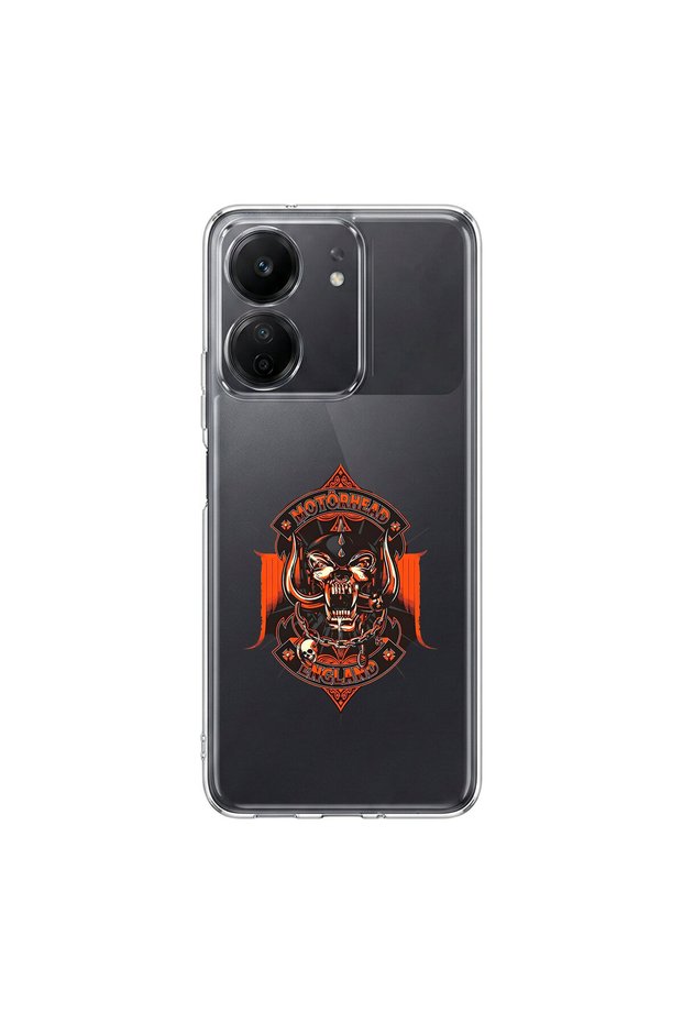 Poco C65 Compatible Metal 9 Design Transparent Case