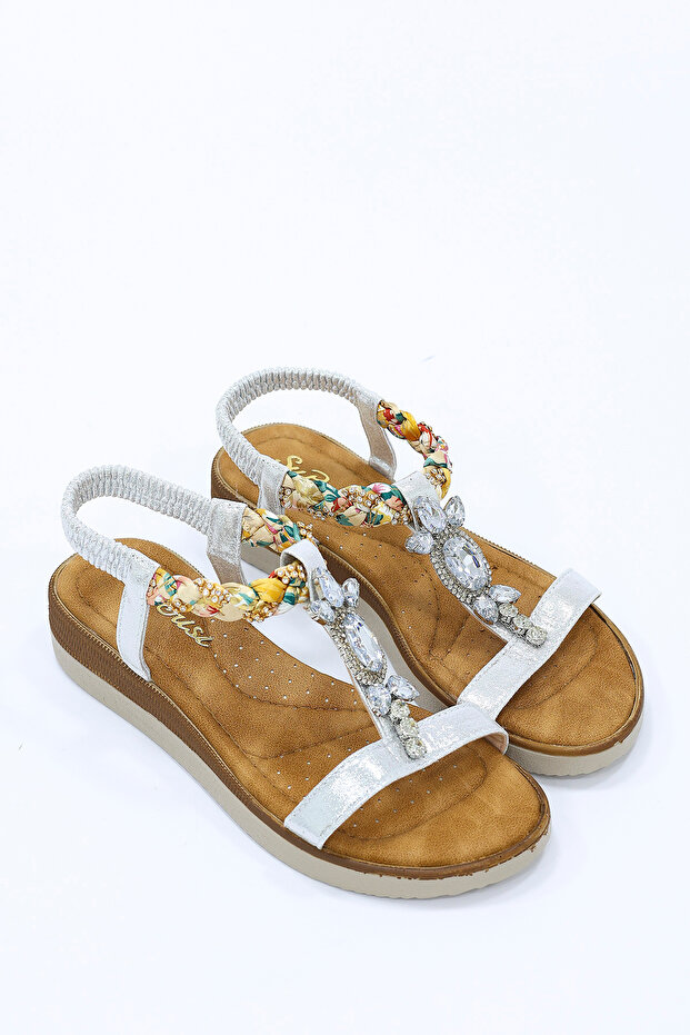 Sup 350 Stone Buckle Detailed Sandals