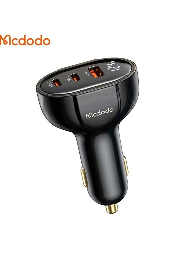 CC-4450 128W Dual USB C+ USB Car Charger Black