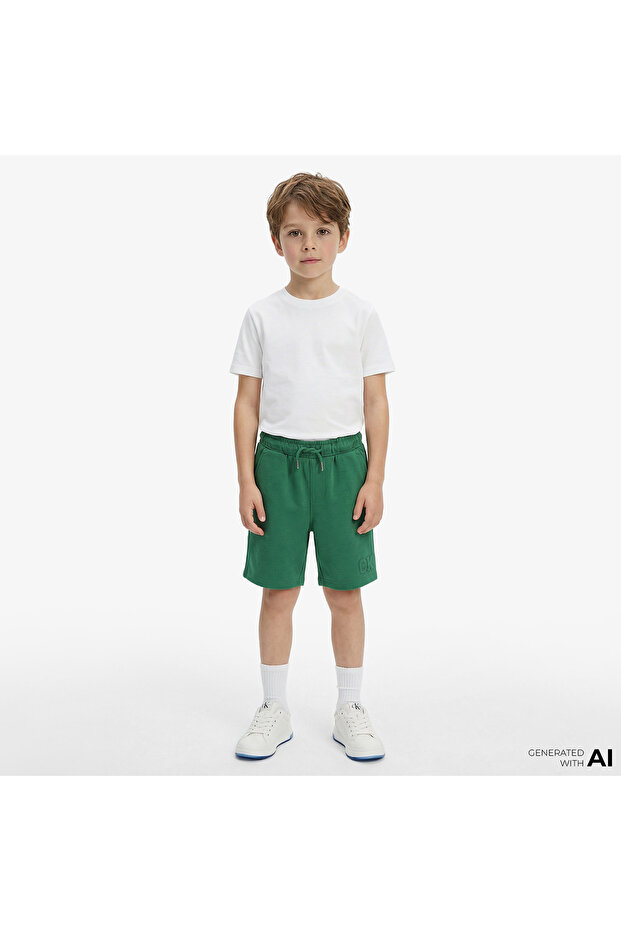 Relaxed Kids Green Shorts