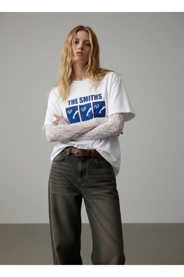 The Smiths Printed 100% Cotton Unisex Oversize T-Shirt T-Shirt