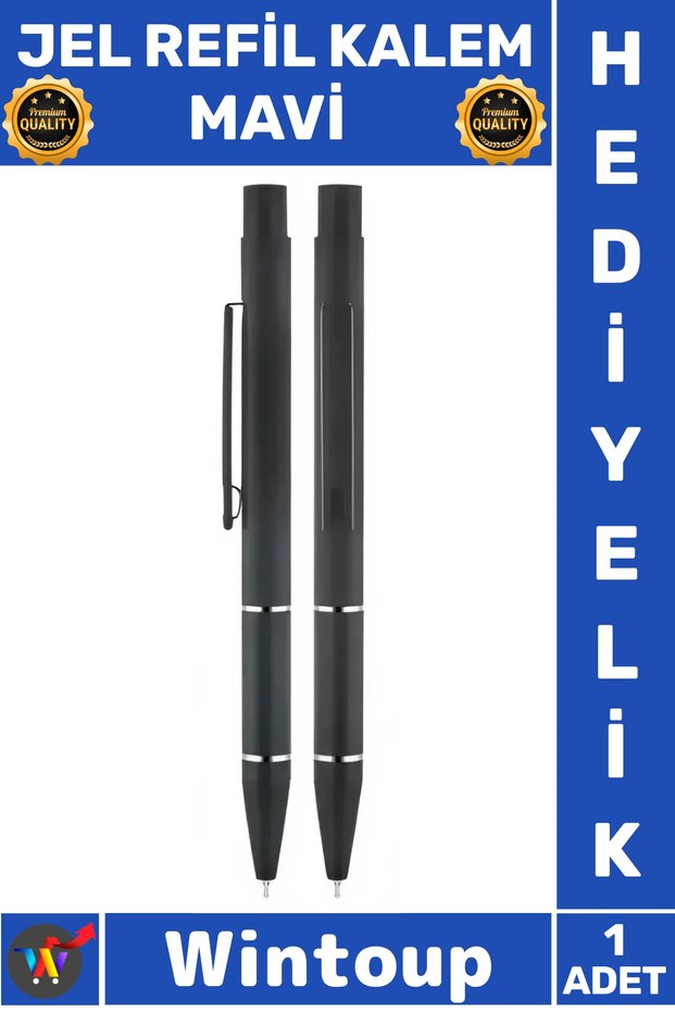 # Pen Luxury Stylish Design Fluent Writing Office Stationery Metal Super Gel Refill Pen Blue