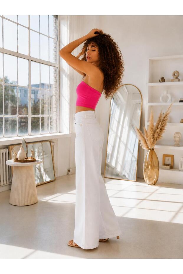 New Star High Waist Tightening Flexible Wide-Legged Women's Palazzo Jeans