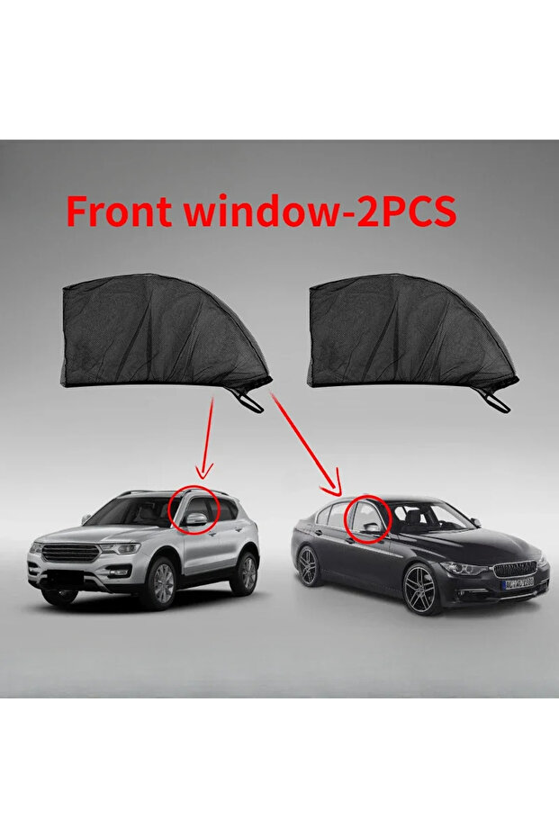 Front Car SUV special car sun visor anti-mosquito insulation UV glass sunscreen net