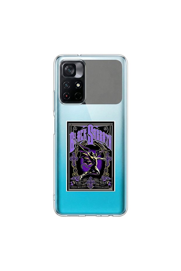 Poco M4 Pro Compatible Metal 2 Design Transparent Case