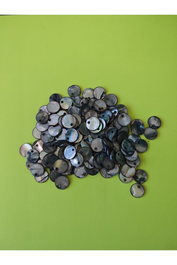 11 mm Side Drilled Natural Button Turquoise Beads Natural (35 Pieces)