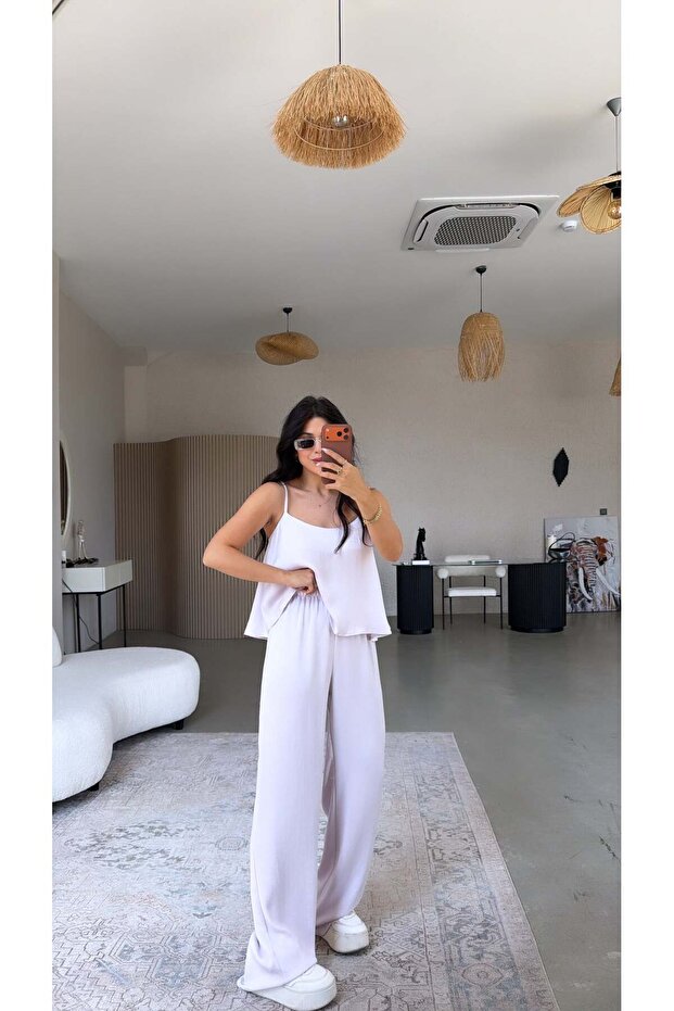 Lila Askılı Liyosel Premium Set