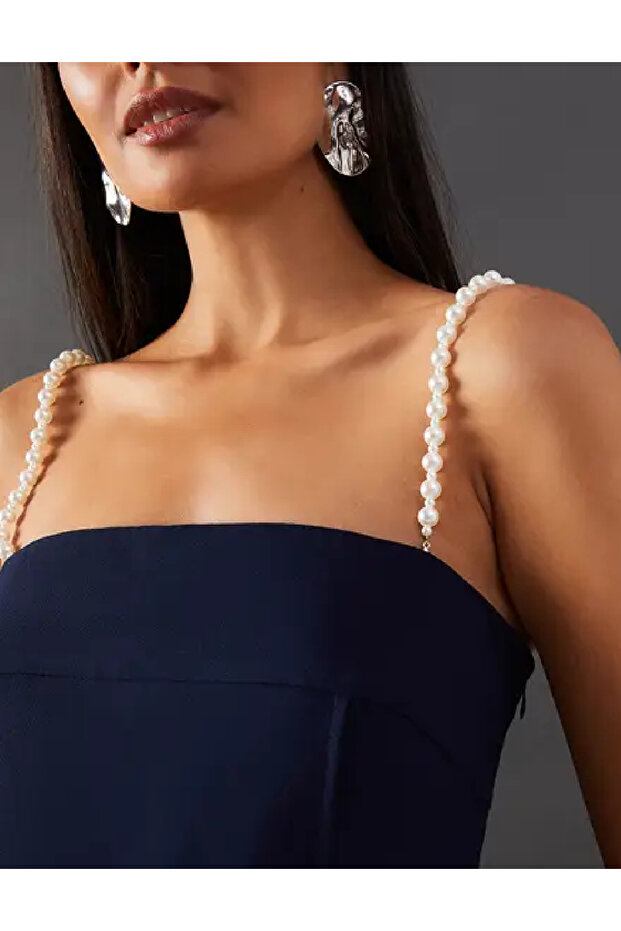 Rochie medie, Bleumarin - 2