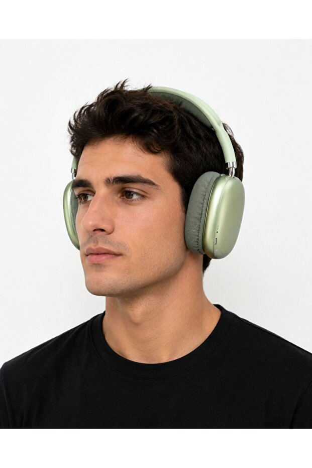 Casti wireless,pro max, verde - 2